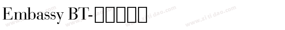 Embassy BT字体转换